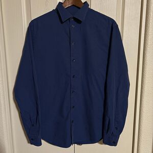 Armani Collezioni Casual Long Sleeve Button Up Shirt Men’s Large Blue